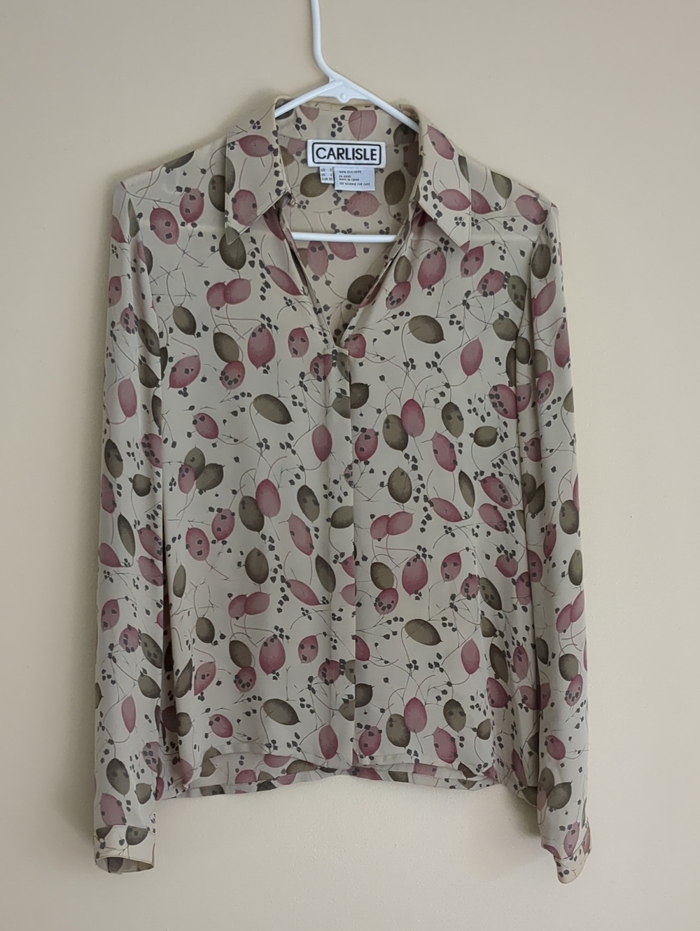 0 Carlisle Semisheer Print Shirt Top
